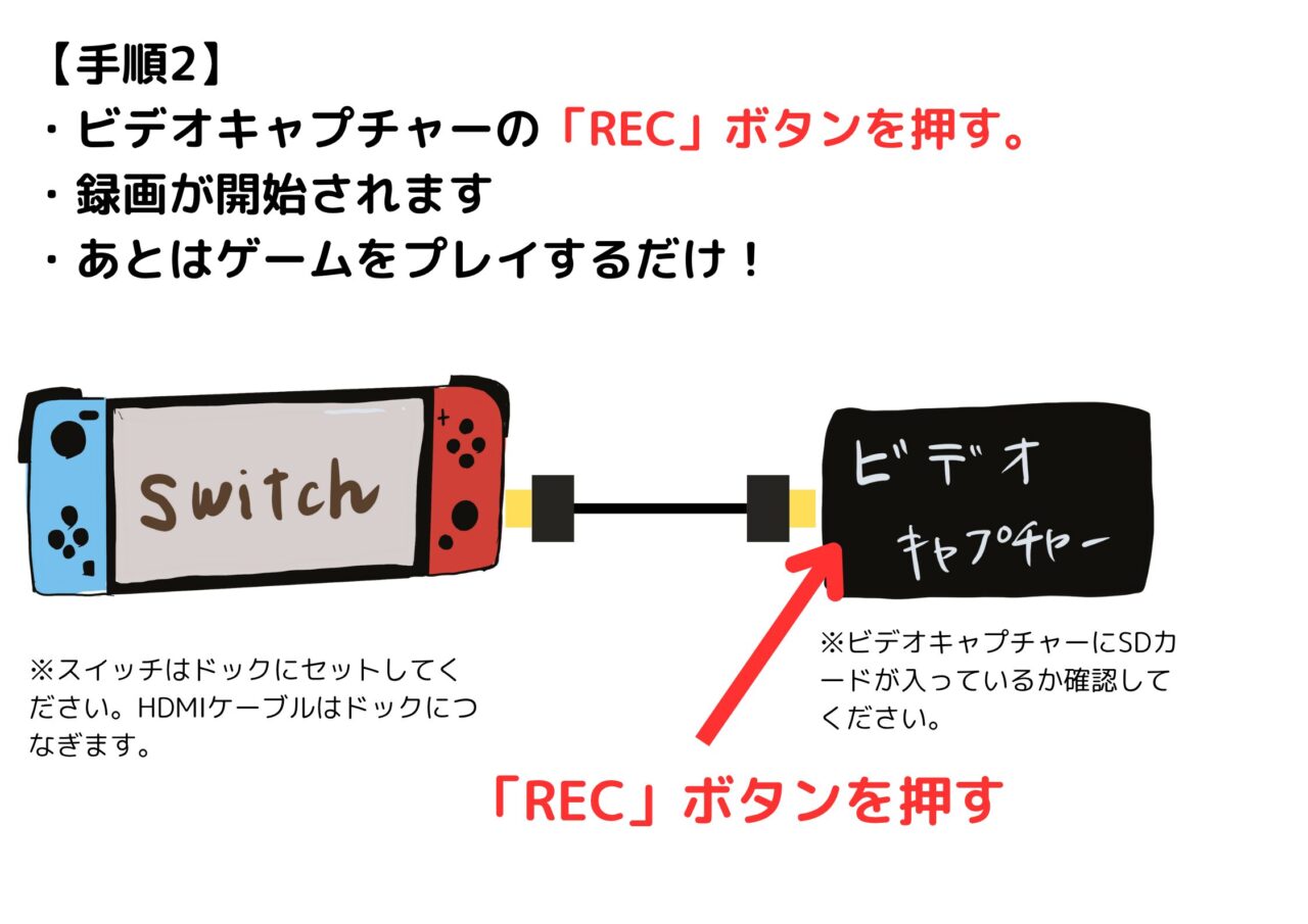 ②ビデオキャプチャーで長時間撮る方法【録画機能あり◯】 手順2